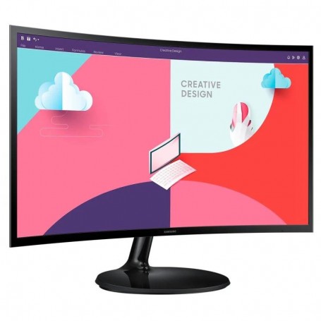 MONITOR SAMSUNG ESSENTIAL S3 24" CURVO LED FULL HD HDMI + VGA