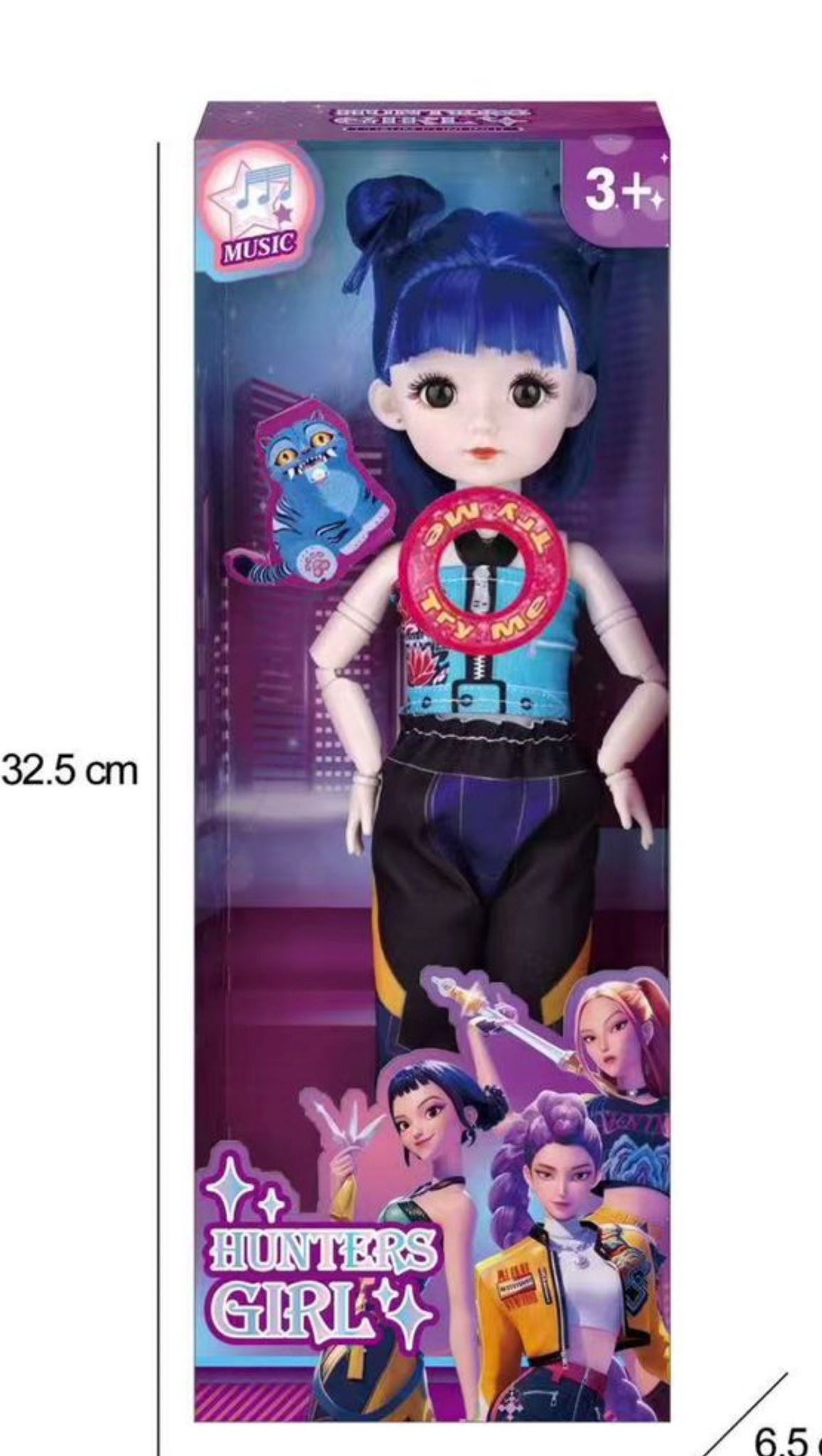 Guerrera Kpop 32.5 cm con música 