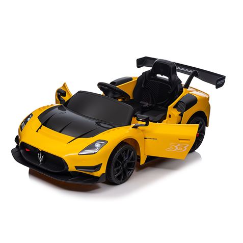 COCHE INFANTIL A BATERIA CON CONTROL REMOTO MASSERATI MC20 GT2 AMARILLO