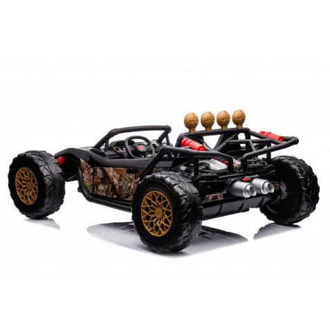 COCHE INFANTIL A BATERIA CON CONTROL REMOTO BUGGY BLACK GOLD