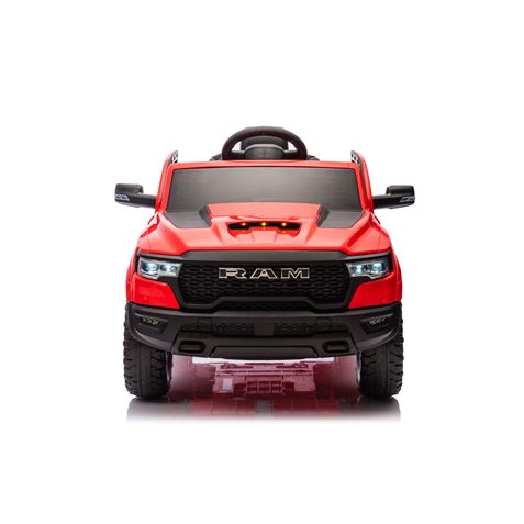 COCHE INFANTIL A BATERIA CON CONTROL REMOTO RAM 1500 SUPER TRUCK ROJO