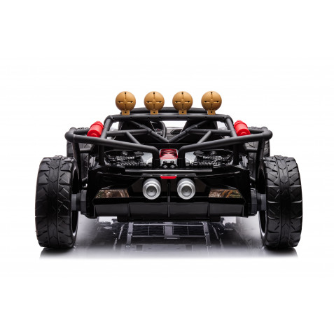 COCHE INFANTIL A BATERIA CON CONTROL REMOTO BUGGY BLACK GOLD