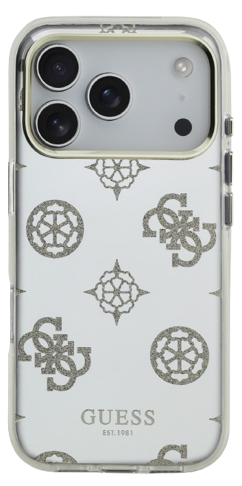 GUESS CARCASA MAGSAFE MIRROR GLITTER IPHONE 17 PRO MAX DORADO