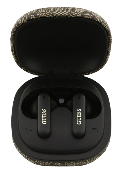 GUESS AURICULAR BLUETOOTH TWS ENC 4G LOGO MARRON