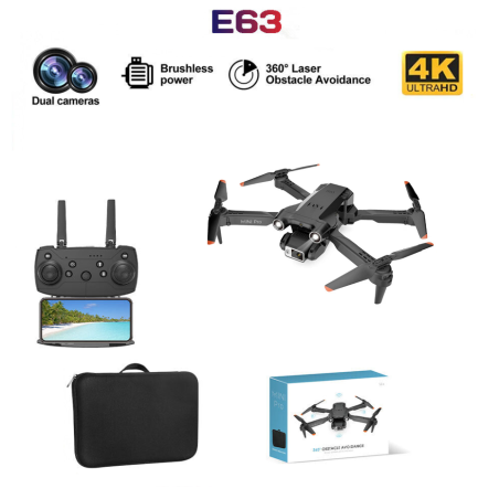 Dron Cuadricóptero con Cámara Dual 4K Foto y Video