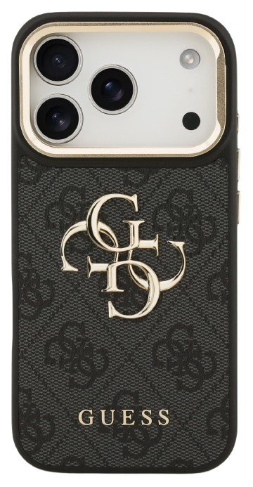 GUESS CARCASA 4G SOPORTE CAMARA IPHONE 17 PRO MAX NEGRO