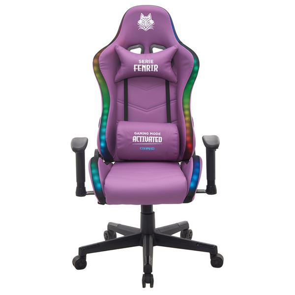 SILLA GAMING RGB SERIE FENRIR CROMAD