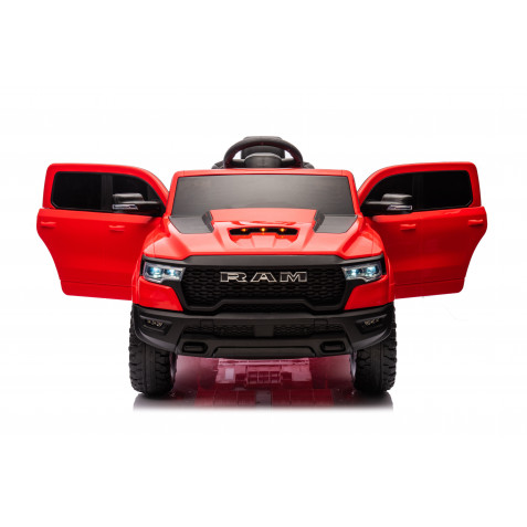COCHE INFANTIL A BATERIA CON CONTROL REMOTO RAM 1500 SUPER TRUCK ROJO