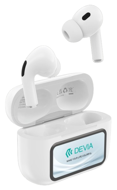 DEVIA AURICULAR BLUETOOTH TRADUCCION CON PANTALLA TWS ANC PRO4 BLANCO