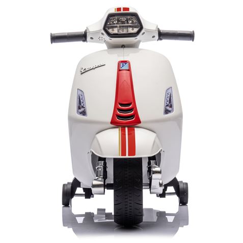 MOTO INFANTIL A BATERIA CON RUEDINES PIAGGIO VESPA BLANCA
