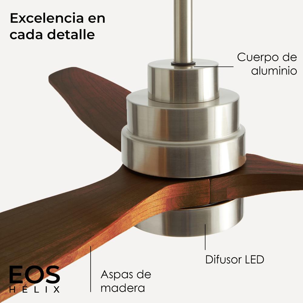 Ventilador techo con luz LED DC Alexa 6 vel.