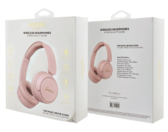 GUESS AURICULAR BLUETOOTH SCRIPT ROSA
