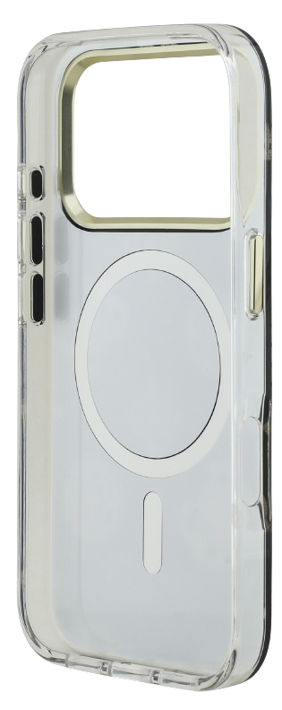 GUESS CARCASA MAGSAFE MIRROR GLITTER IPHONE 17 PRO MAX DORADO
