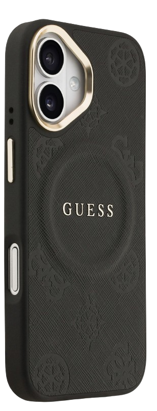 GUESS CARCASA MAGSAFE PEONY IPHONE 17 NEGRO