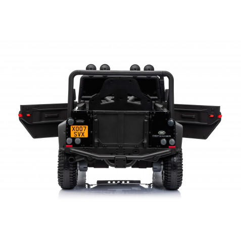 COCHE INFANTIL A BATERIA CON CONTROL REMOTO LAND ROVER DEFENDER NEGRO