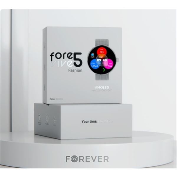 SMARTWATCH FOREVIVE SB-365 SILVER