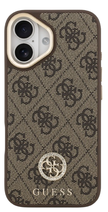 GUESS CARCASA MAGSAFE 4G STRASS IPHONE 17 MARRON