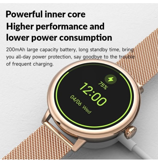 Reloj Inteligente para mujer pantalla amoled