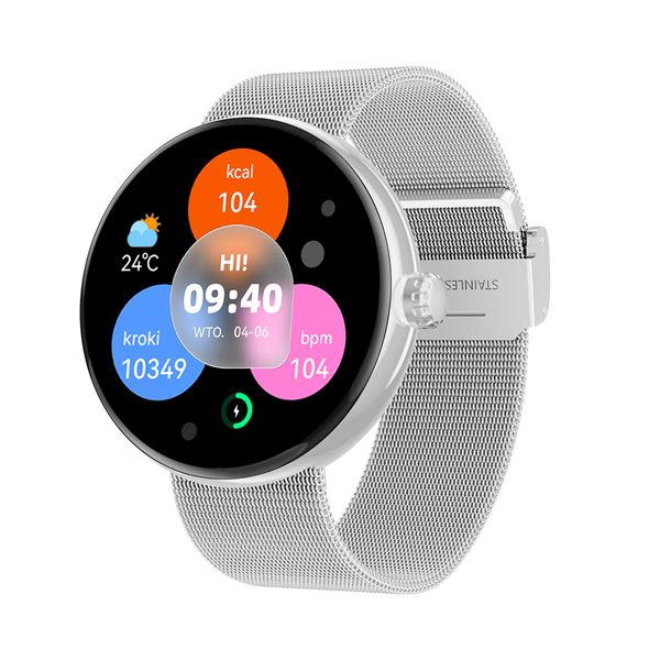 SMARTWATCH FOREVIVE SB-365 SILVER