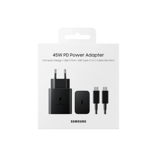 Samsung Cargador de Pared Tipo-C con Cable 45W 