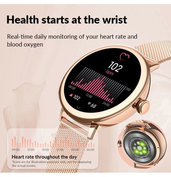 Reloj Inteligente para mujer pantalla amoled