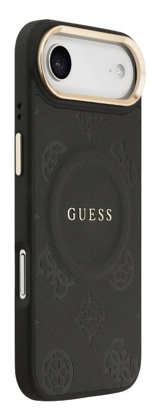 GUESS CARCASA MAGSAFE PEONY IPHONE 17 PLUS NEGRO