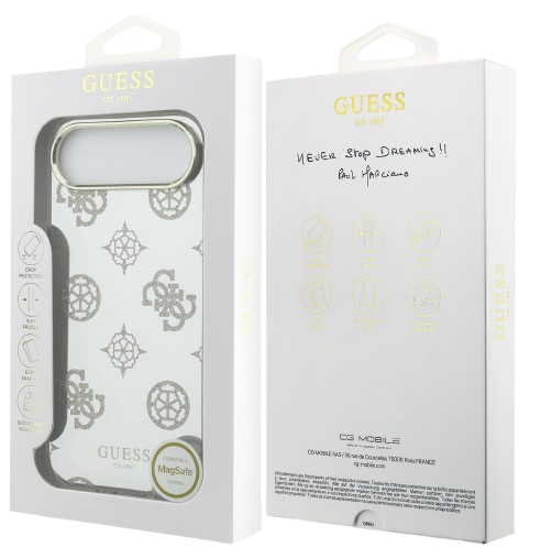 GUESS CARCASA MAGSAFE MIRROR GLITTER IPHONE AIR DORADO