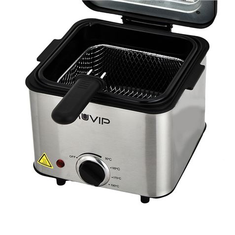 FREIDORA 1.5 LITROS INOXIDABLE 1000W MUVIP