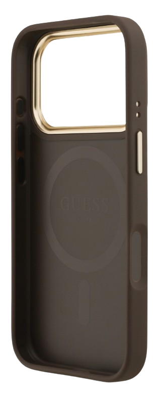GUESS CARCASA MAGSAFE 4G STRASS IPHONE 17 PRO MARRON
