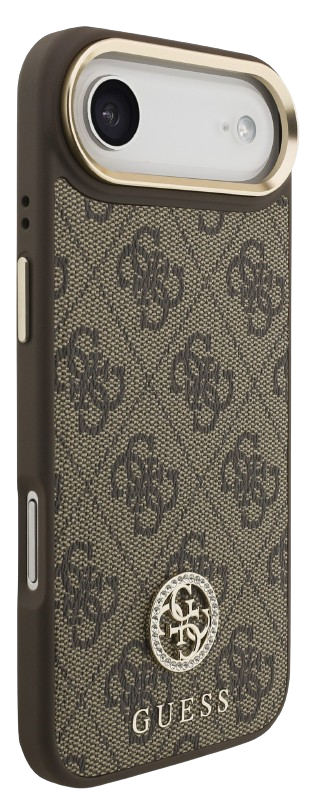 GUESS CARCASA MAGSAFE 4G STRASS IPHONE 17 PLUS MARRON