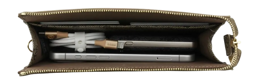 GUESS BOLSO BANDOLERA 4G MARRON