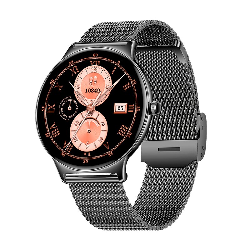 Smartwatch COOL Ultrathin + 2 Correas (Amoled, Llamadas, Ultrafino) Negro