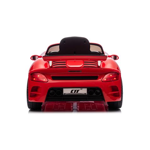 COCHE INFANTIL A BATERIA CON CONTROL REMOTO PORSCHE RUF CTR3 ROJO