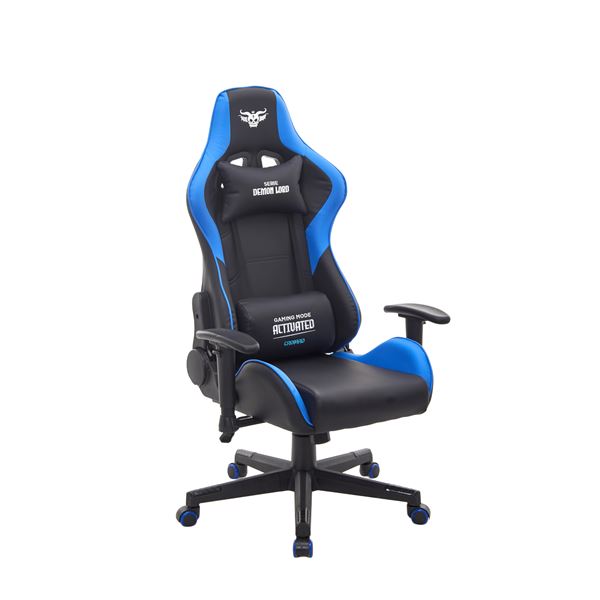 SILLA GAMING SERIE DEMON LORD AZUL CROMAD