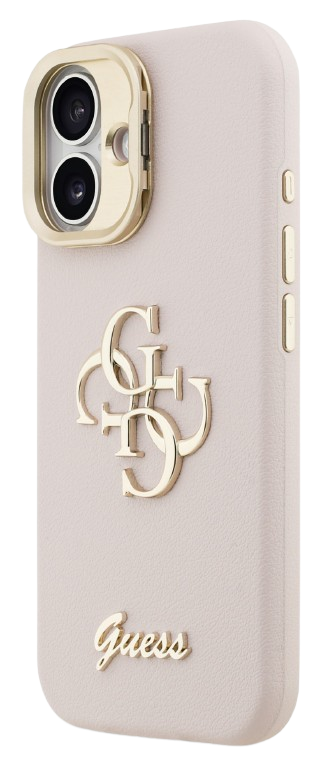 GUESS CARCASA GRAINED 4G SOPORTE CAMARA IPHONE 17 ROSA