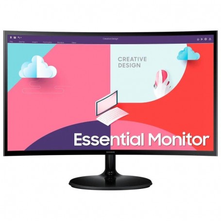 MONITOR SAMSUNG ESSENTIAL S3 24" CURVO LED FULL HD HDMI + VGA