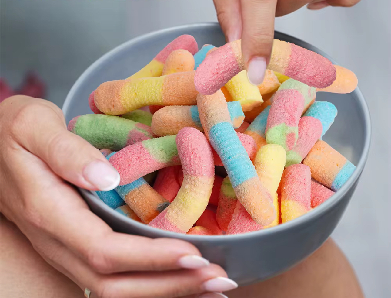 Rainbow Sour Candy Worms