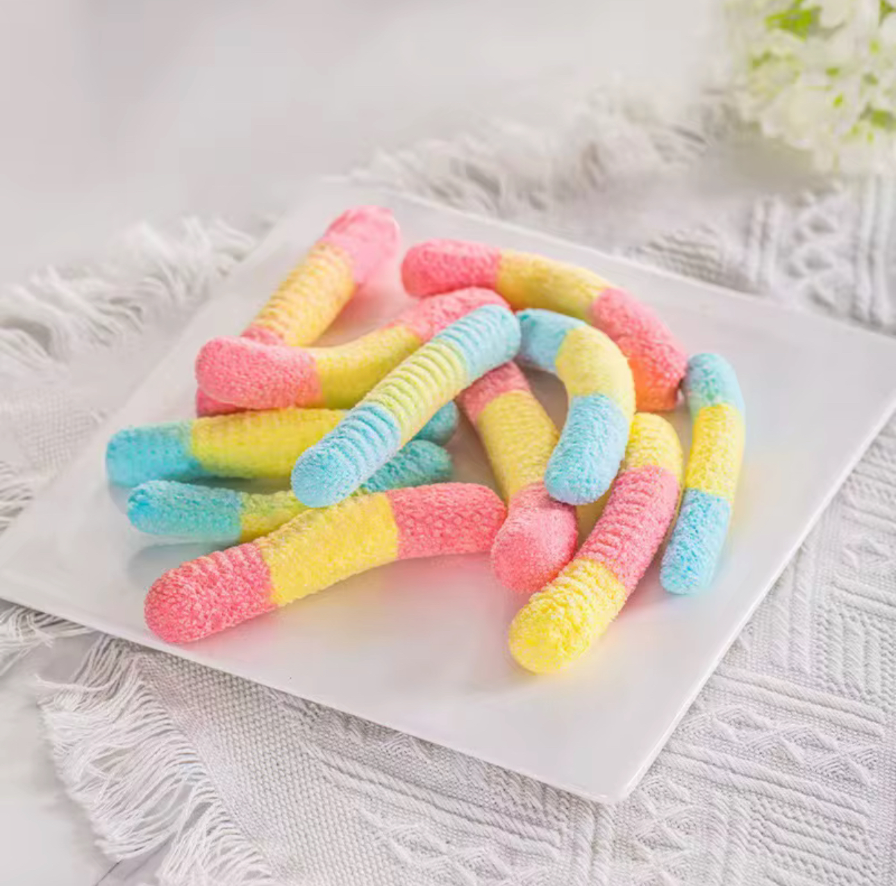 Rainbow Sour Candy Worms