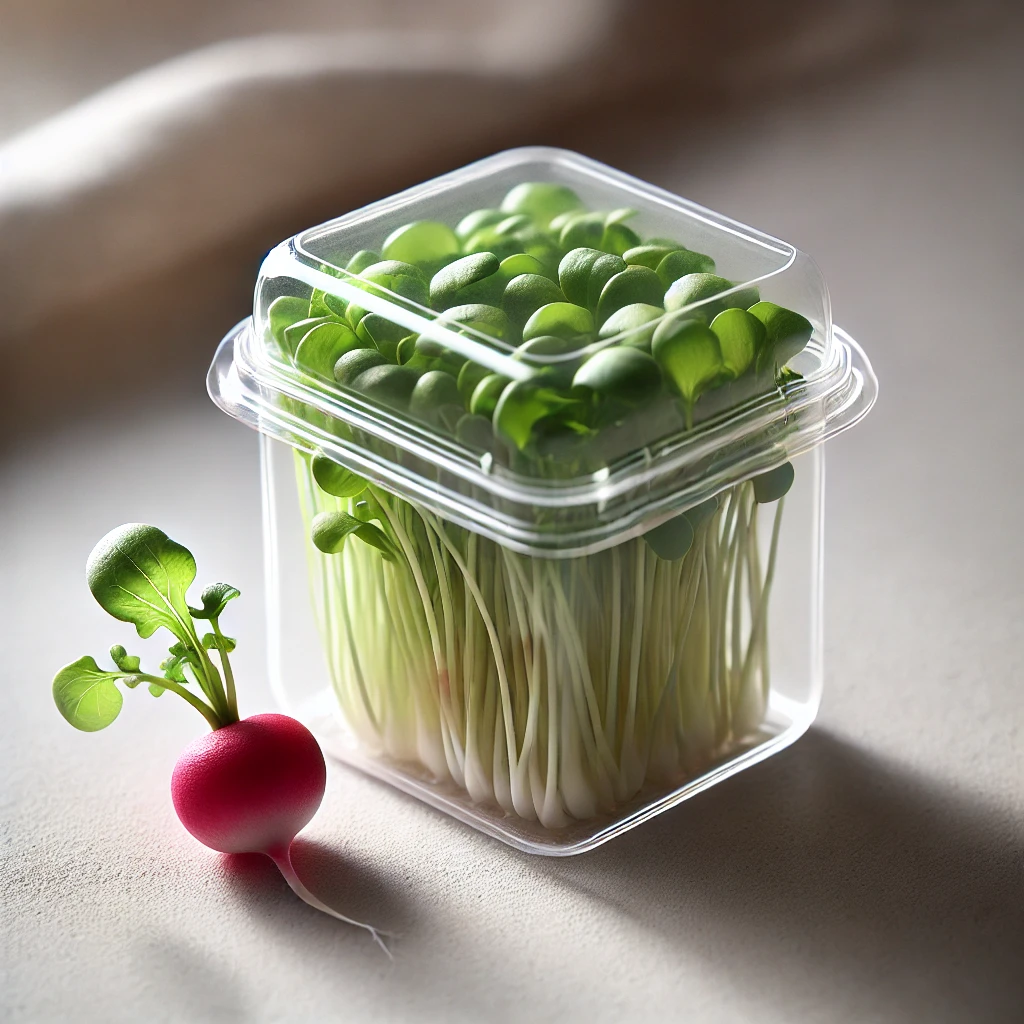 Microverdes de Rabanete 