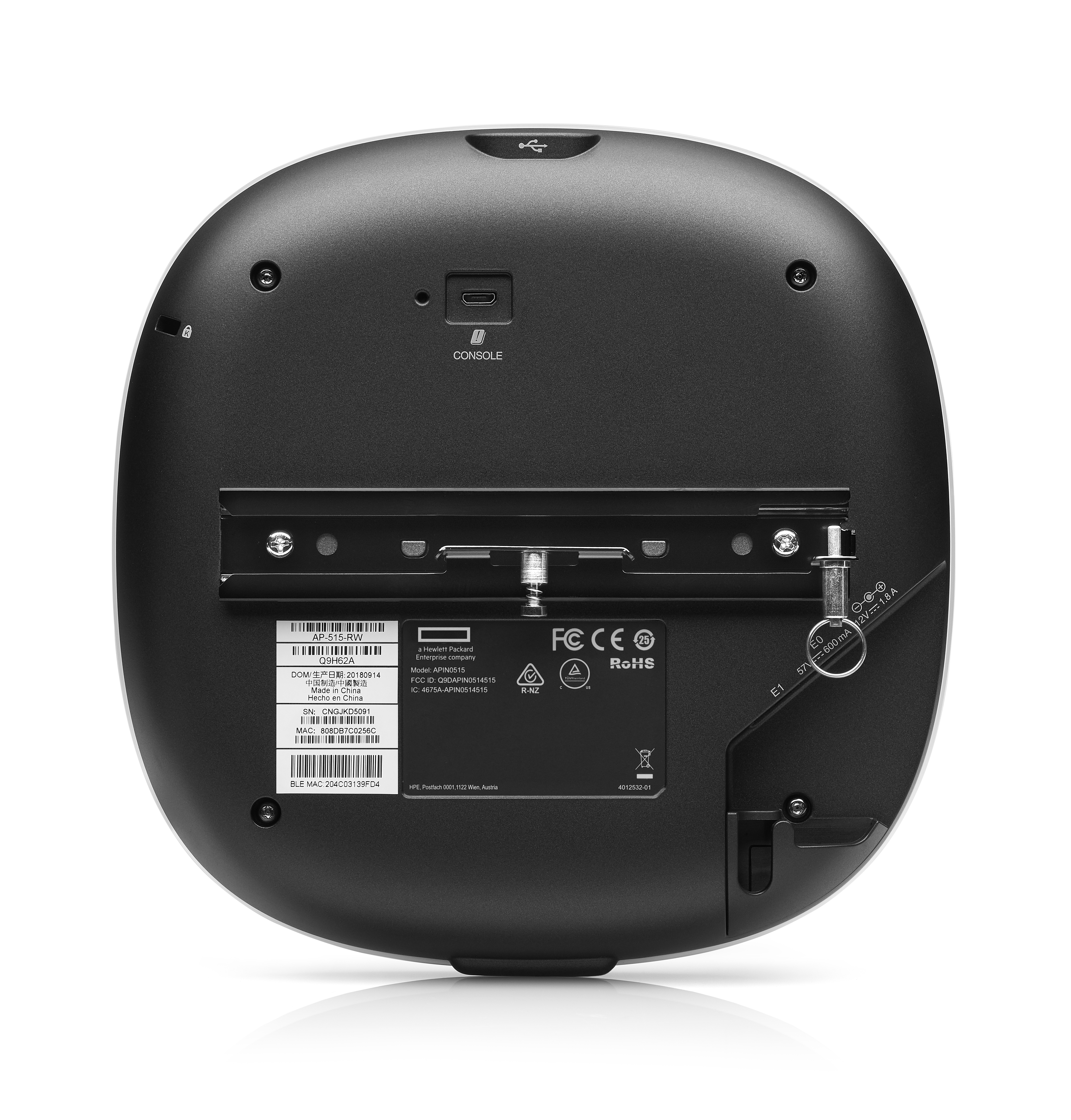 HPE Aruba Networking AP‑515 (RW) Dual Radio 4x4/2x2 802.11ax Internal Antennas Unified Campus AP