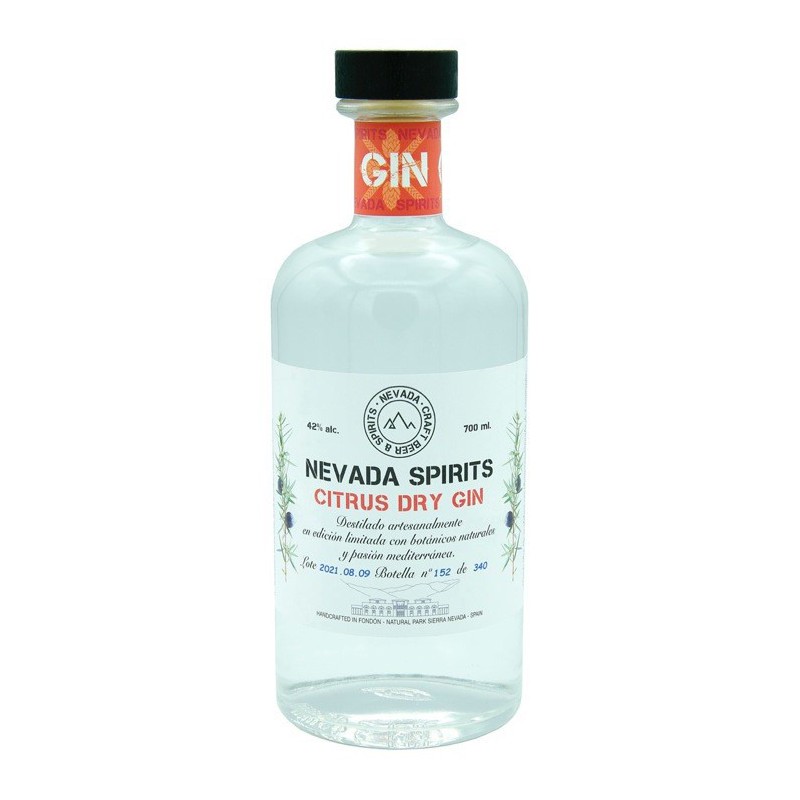 Ginebra artesana Citrus London Dry Gin 70cl 42%