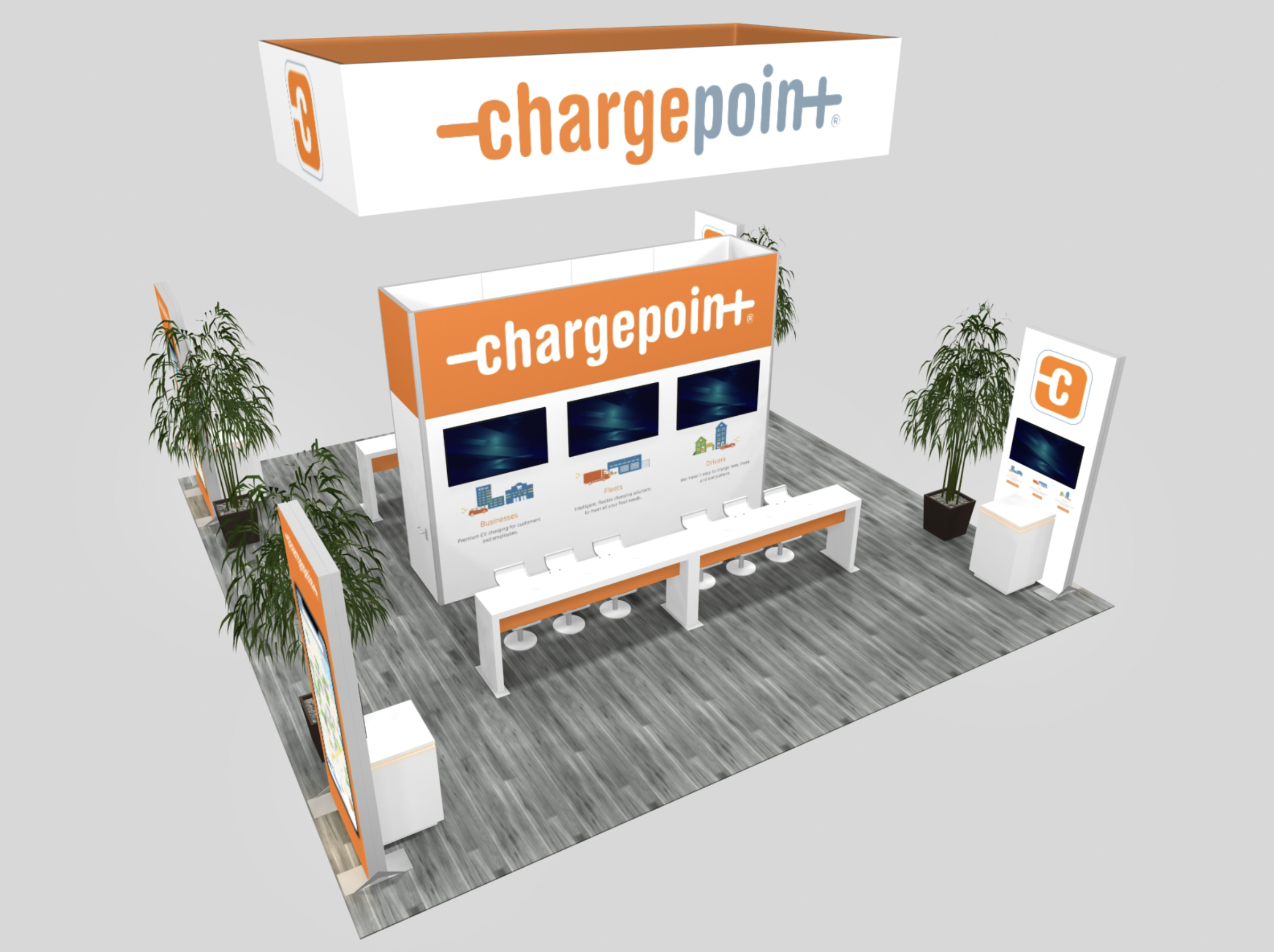 Flexible Island Exhibit Rental