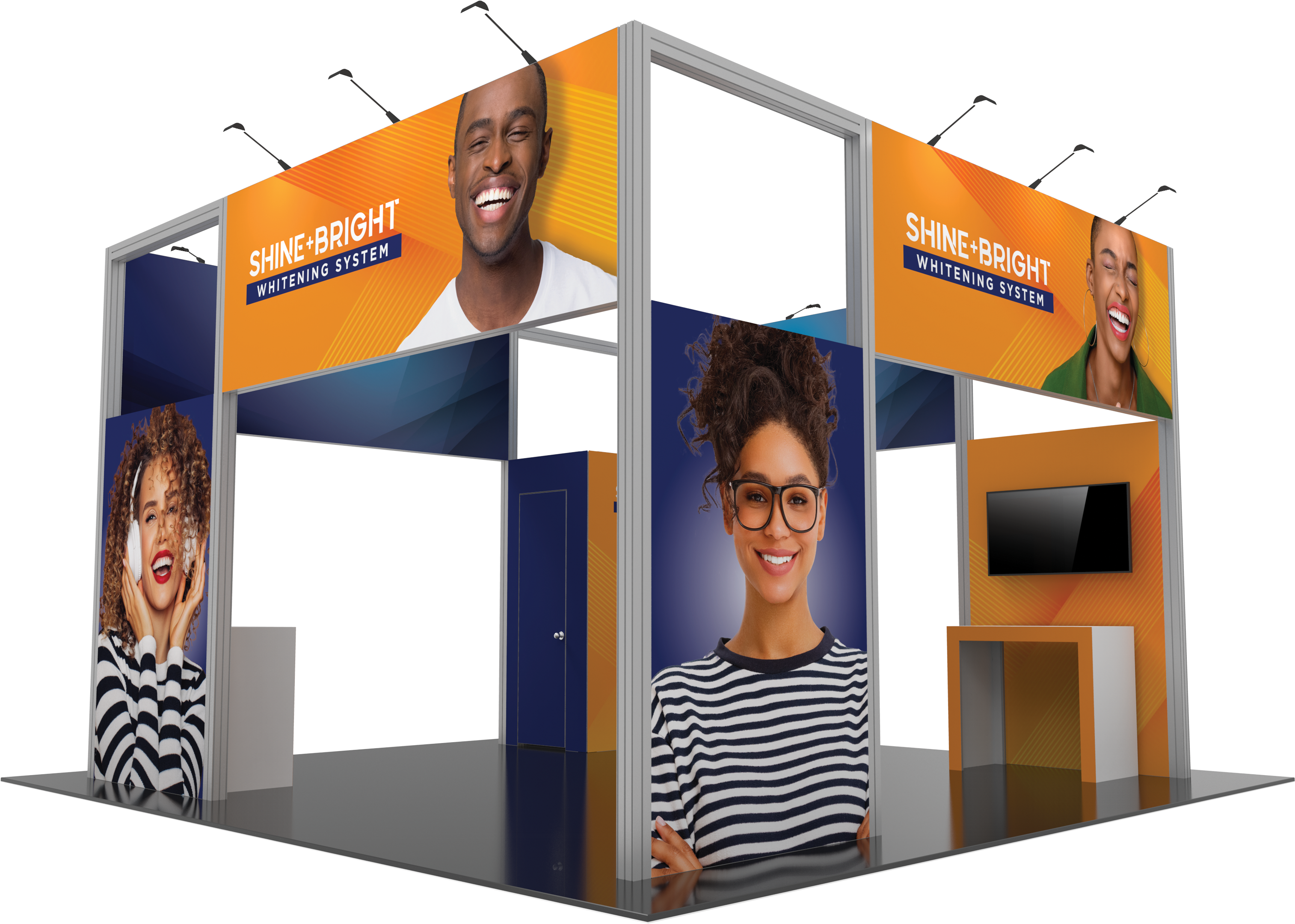 Hybrid Pro 20x20 Modular Island Exhibit