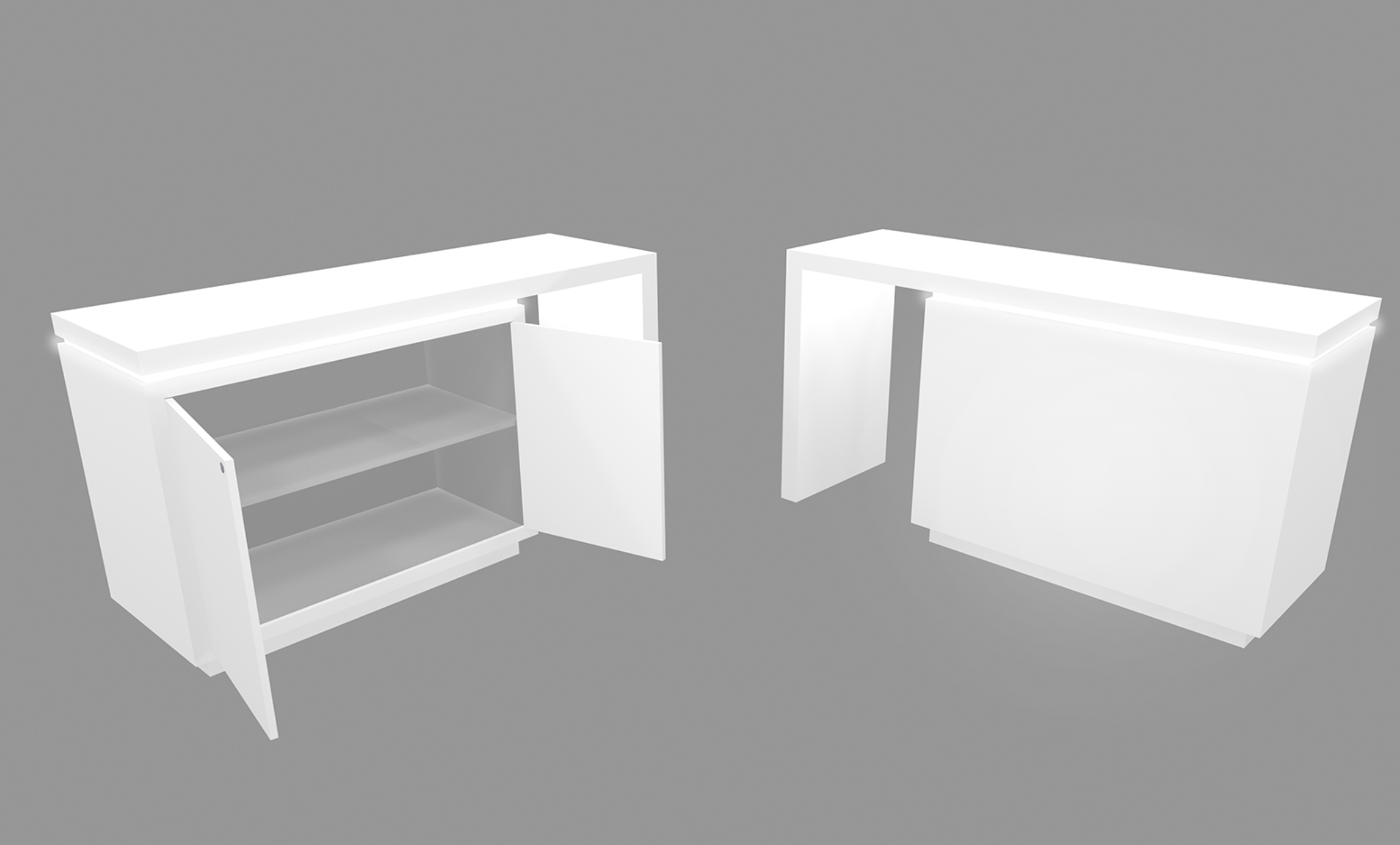 Waterfall Reception Counter