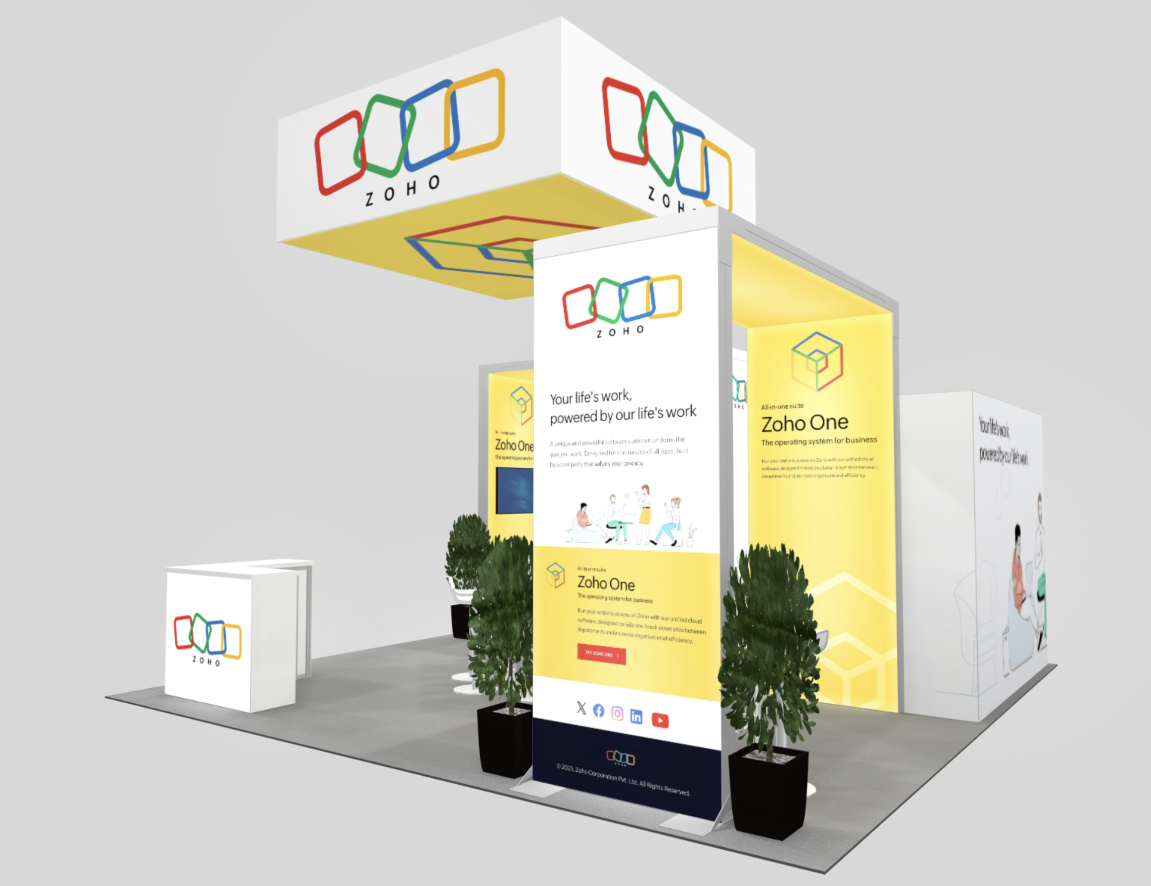 Trade Show Island Rental Exhibit