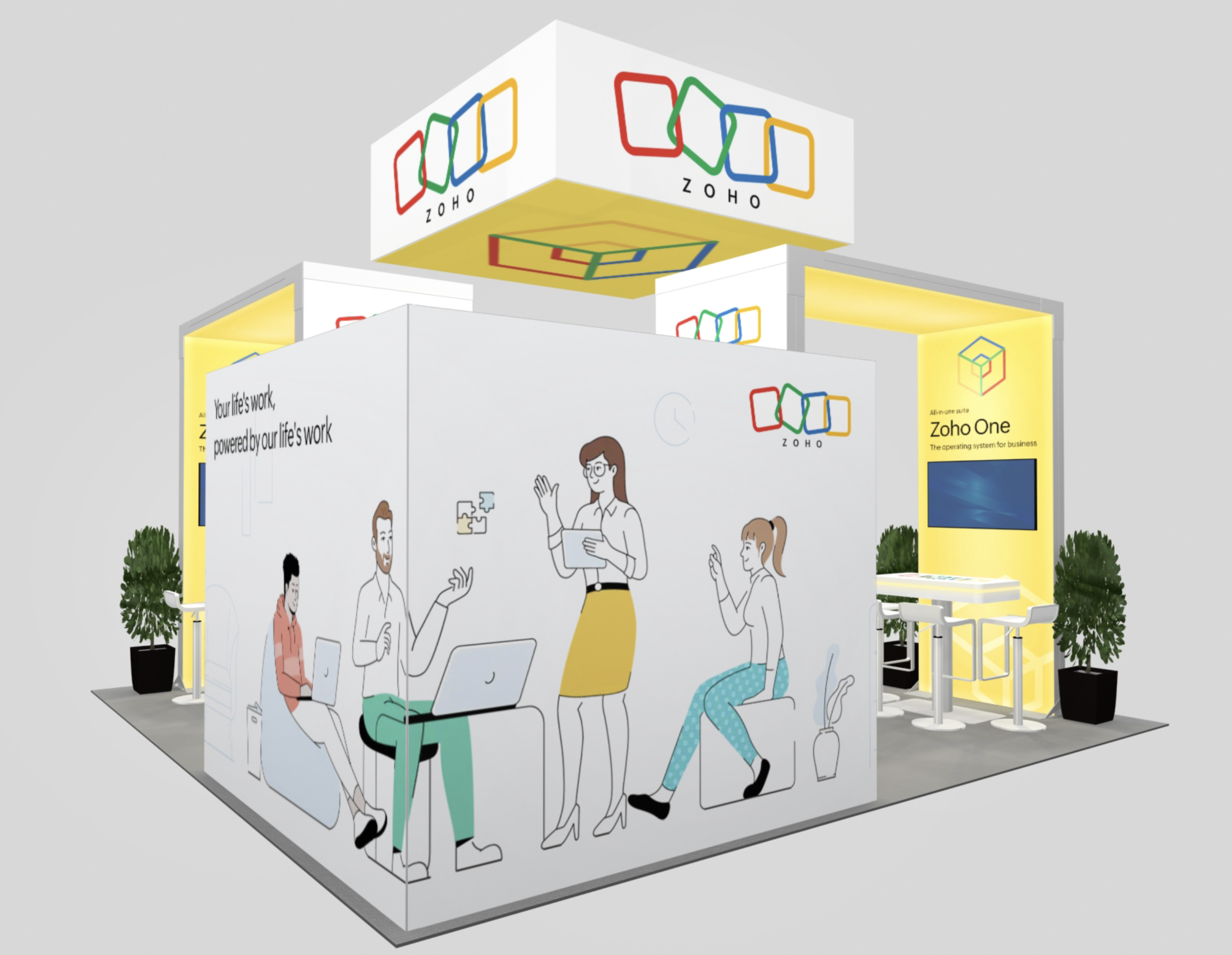 Trade Show Island Rental Exhibit