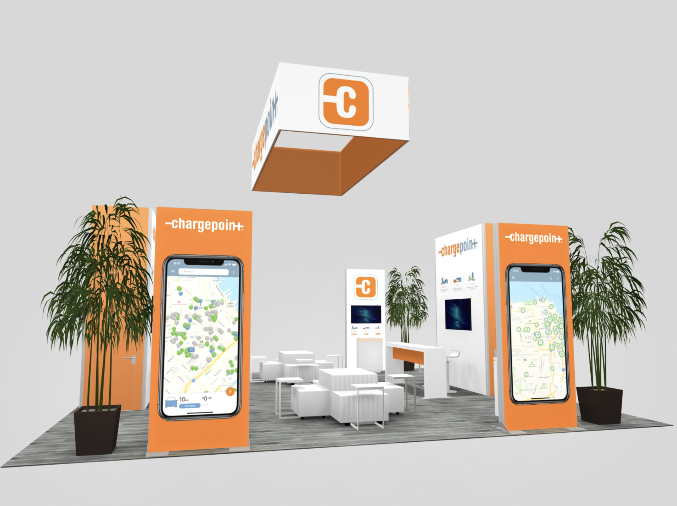 Flexible Island Exhibit Rental
