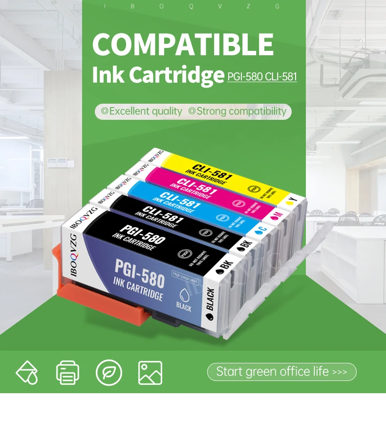 Tintenpatronen Set kompatibel mit Canon PGI-580 / CLI-581 XL