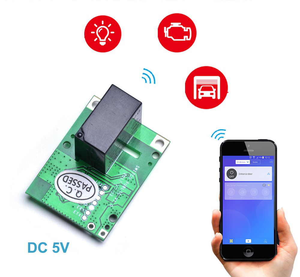Smart Wireless Switch 5V DC Relay Module