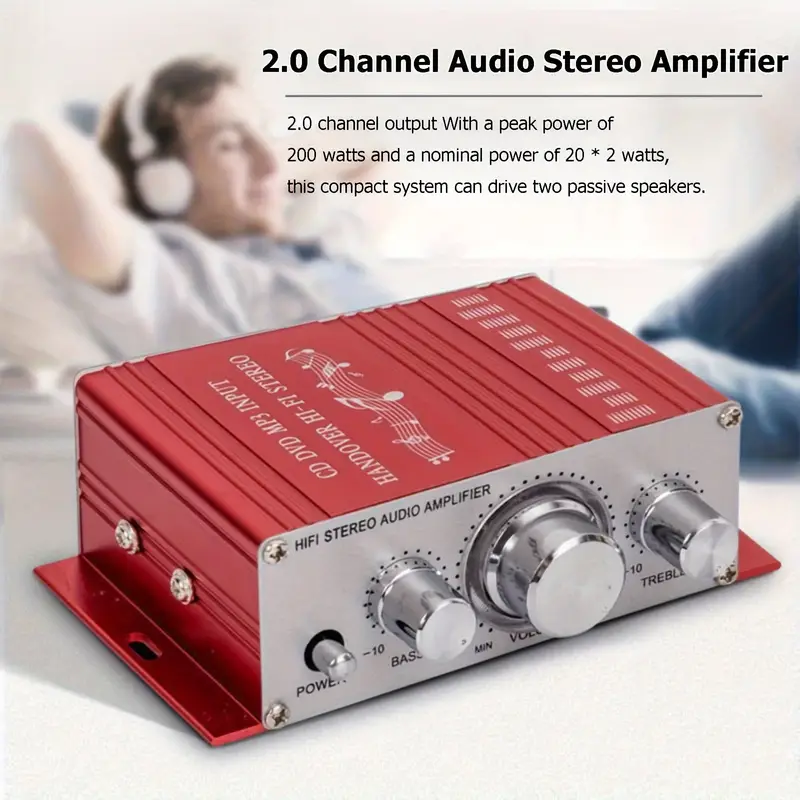 Kinter High-Power Mini Amplifier Red